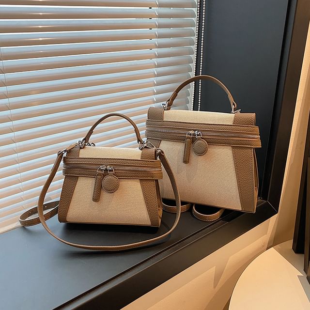 Top Two Crossbody Bag Tone Handle