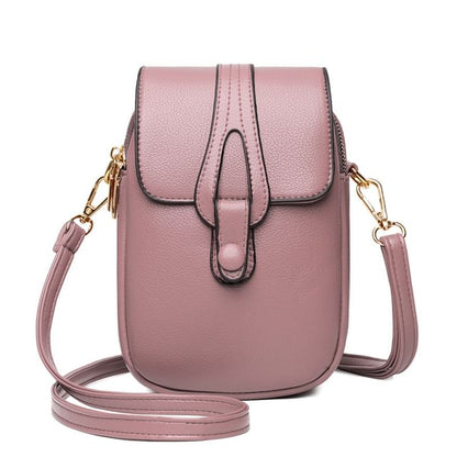 Flap Crossbody Bag Faux Leather