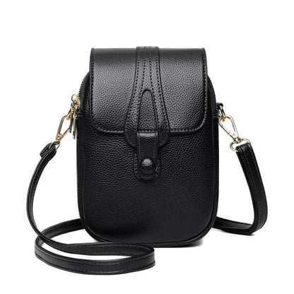 Flap Crossbody Bag Faux Leather