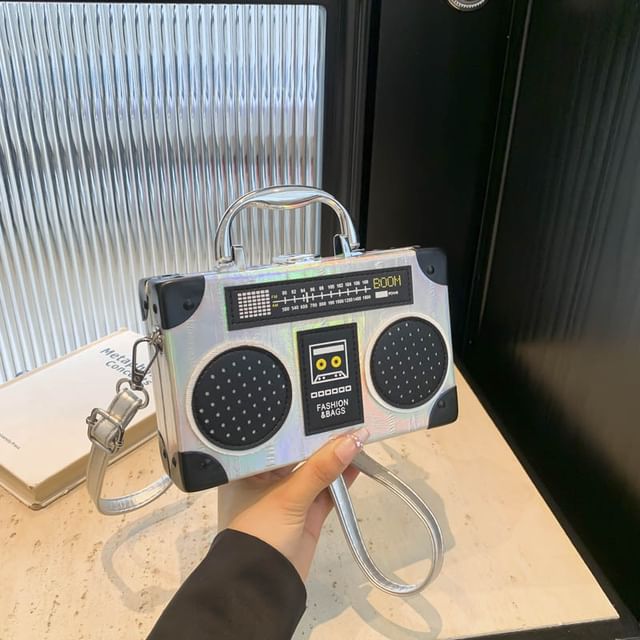 Box Radio Top Crossbody Bag Handle