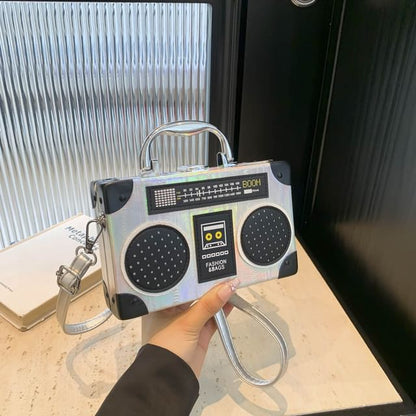 Box Radio Top Crossbody Bag Handle