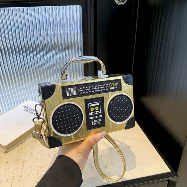 Box Radio Top Crossbody Bag Handle
