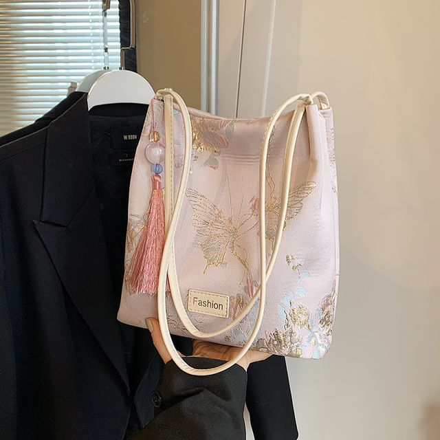 Bag Jacquard Butterfly Bucket