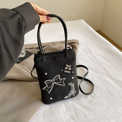 Bag Crossbody Top Rhinestone Handle