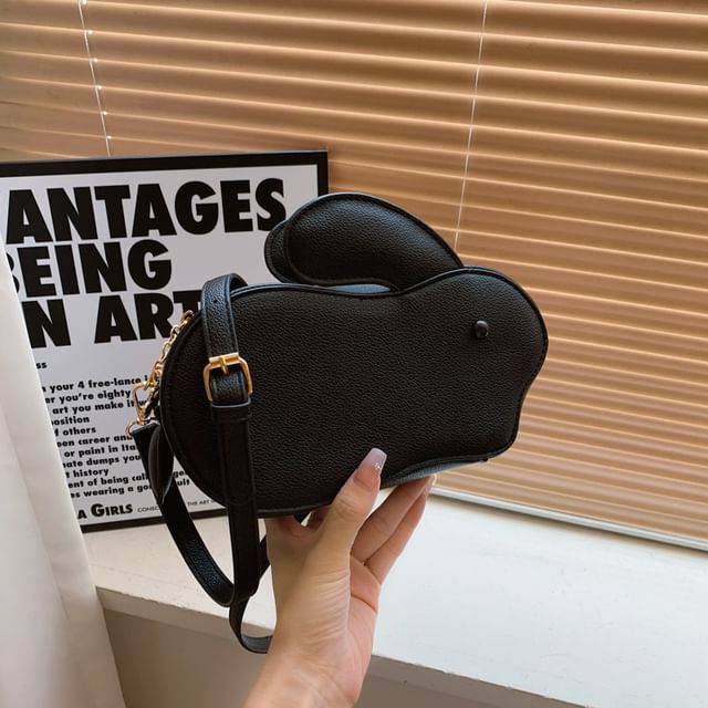 Bag Crossbody Rabbit Leather Faux