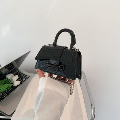 Crossbody Strap Flap Beaded Bag