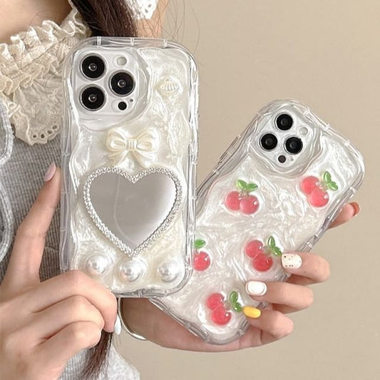 Case Mirrored Heart Cherry / Phone