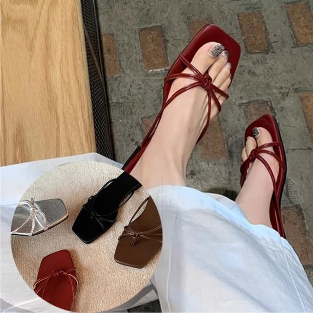 Thong Knotted Sandals