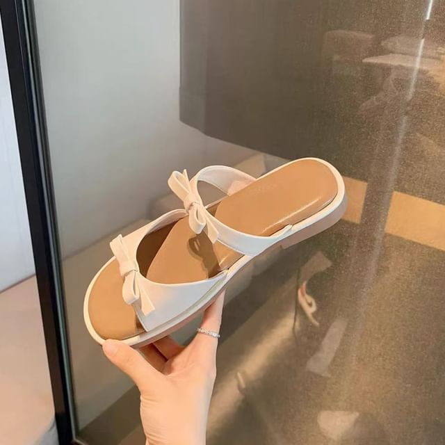 Slide Bow Sandals