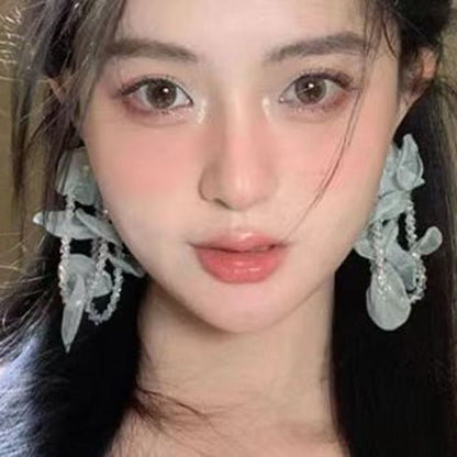 Beaded Drop Earring Mesh