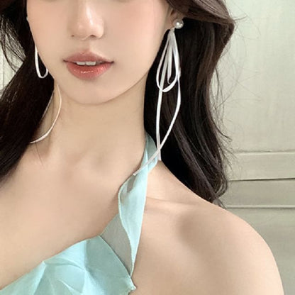 Faux Earring Bow Pearl