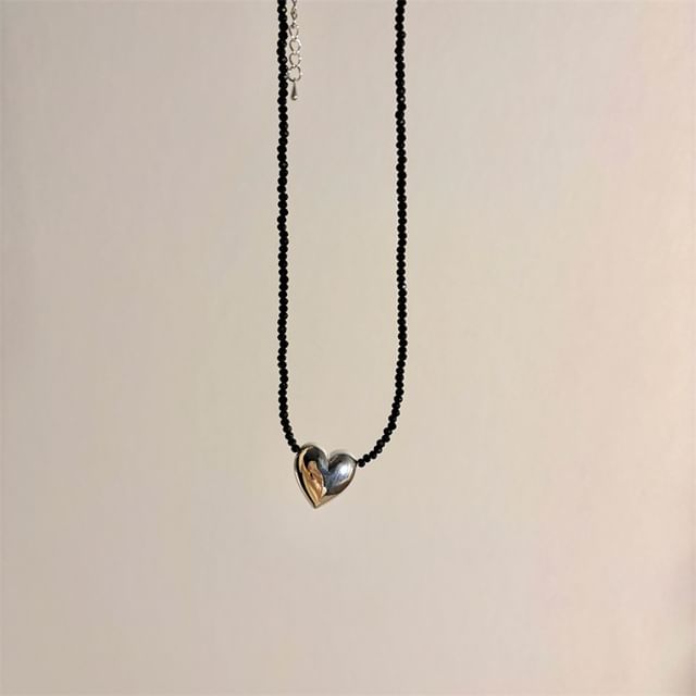 Beaded Necklace Heart