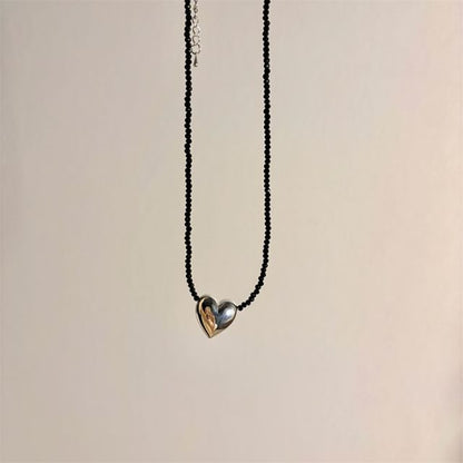 Beaded Necklace Heart