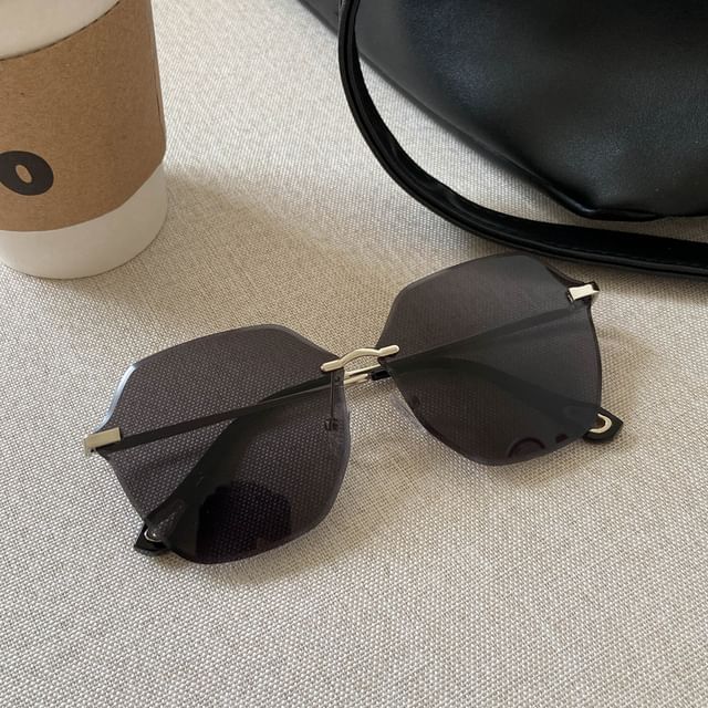 Frame Sunglasses Geometric Oversized