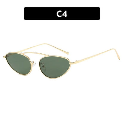 Metal Cat Eye Frame Sunglasses