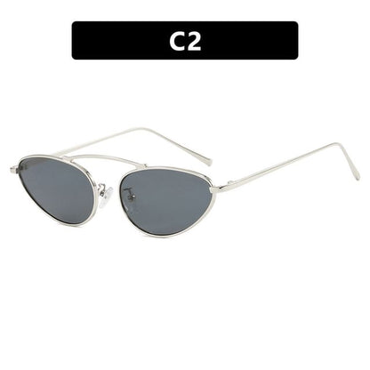 Metal Cat Eye Frame Sunglasses