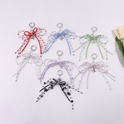 Bow Resin Bag Charm Keyring Phone