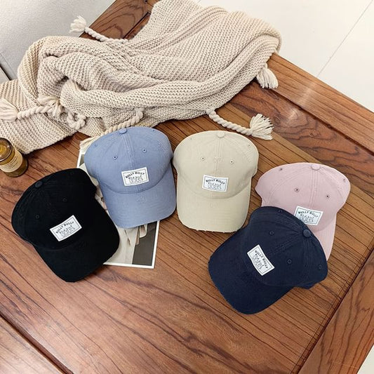 Lettering Applique Cap Baseball