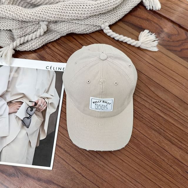 Lettering Applique Cap Baseball