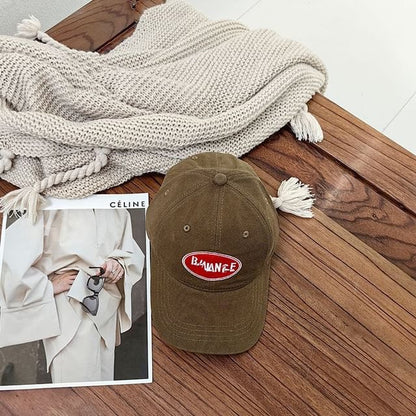 Cap Baseball Applique Lettering