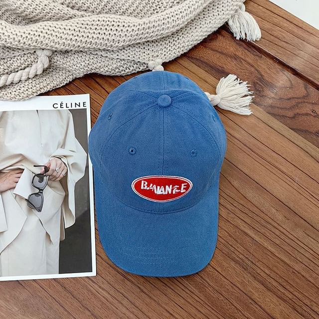 Cap Baseball Applique Lettering