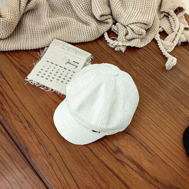 Metal Newsboy Lettering Cap