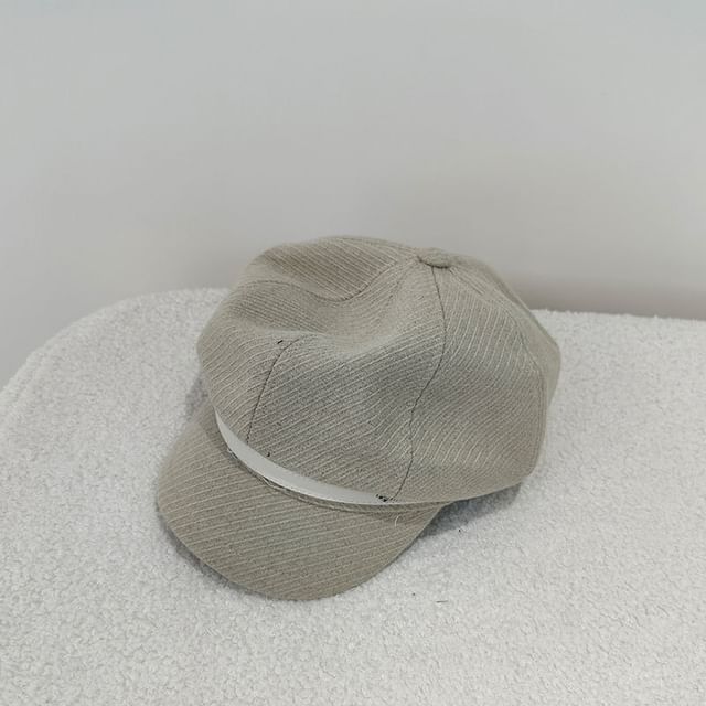 Lettering Cap Newsboy Belt