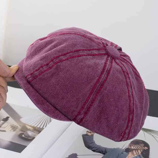 Cap Cotton Newsboy Vintage Washed