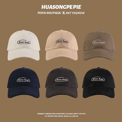 Baseball Cap Embroidered Letter