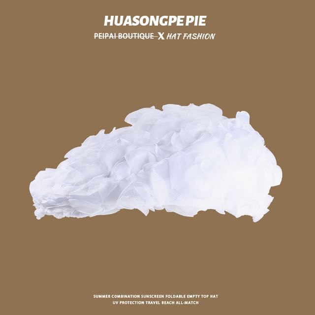 Plain Cap Ruffle Newsboy