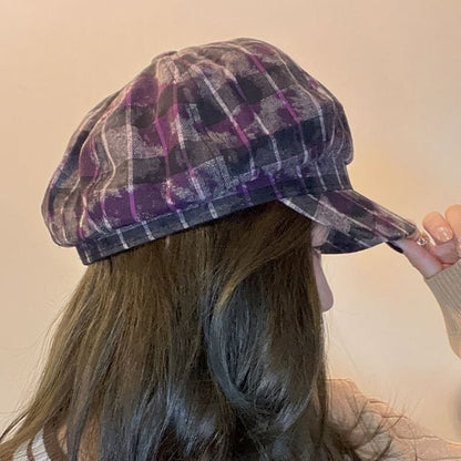 Cap Newsboy Plaid