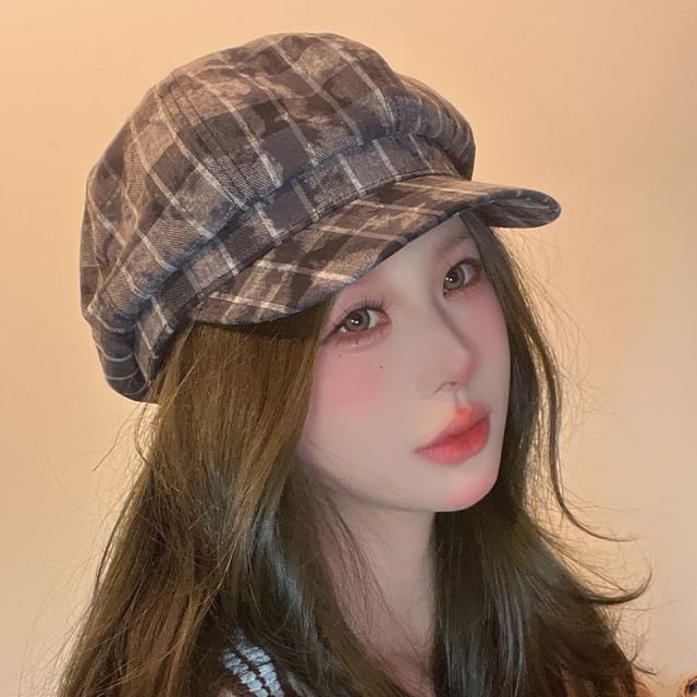 Cap Newsboy Plaid