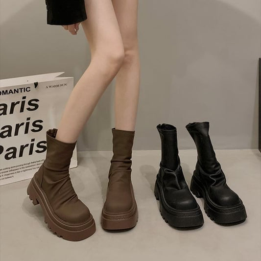 Platform Short Boots