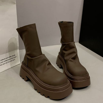 Platform Short Boots