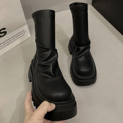 Platform Short Boots