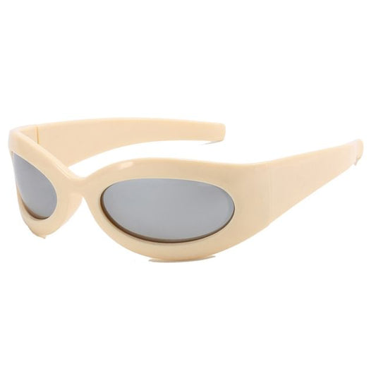 Oval Thick Rimmed Sunglasses