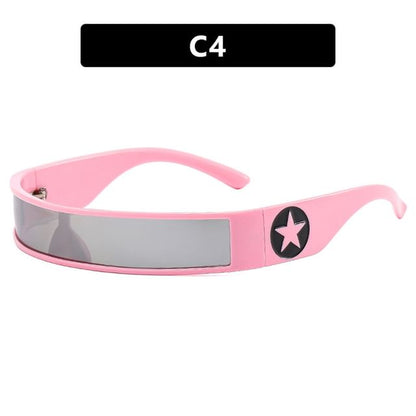 Y3K Futuristic Star Sunglasses