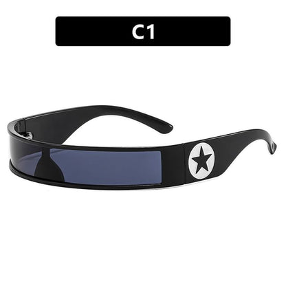 Y3K Futuristic Star Sunglasses