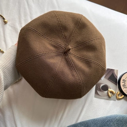 Herringbone Plain Beret