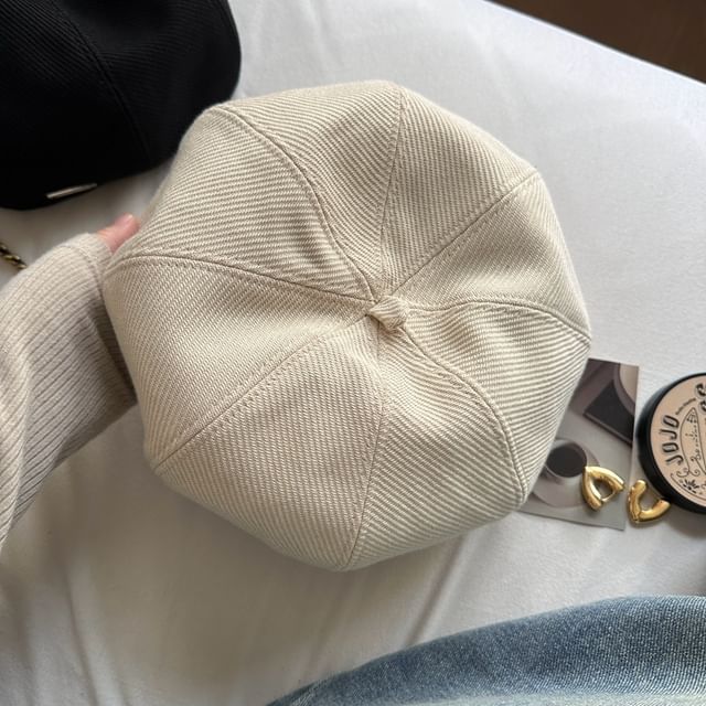 Herringbone Plain Beret