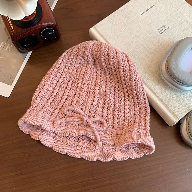 Knit Bonnet Hat