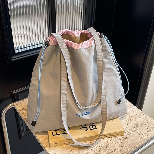 Bag Tote Canvas Lettering