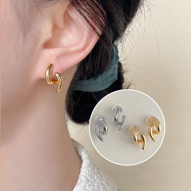 Earring Clip On Glossy