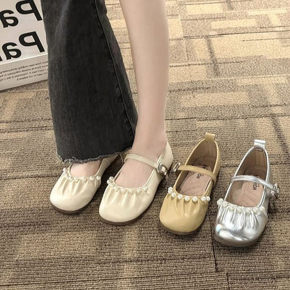 Mary Flats Faux Jane Pearl