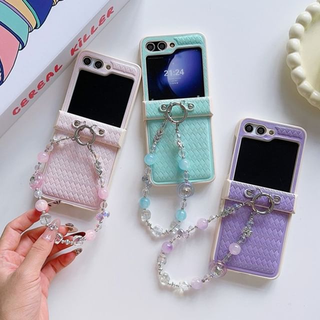 Bead Case Argyle Strap Phone