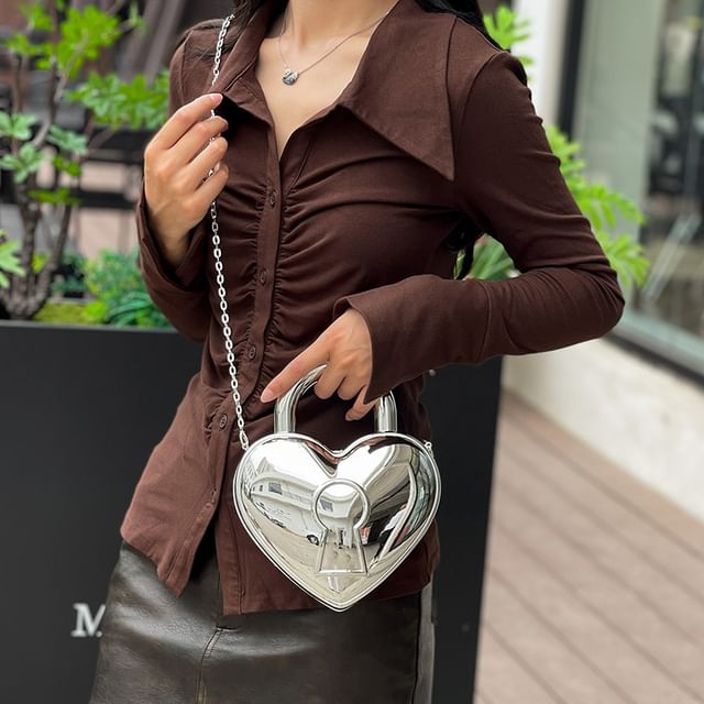 Strap Bag Crossbody Heart Chain