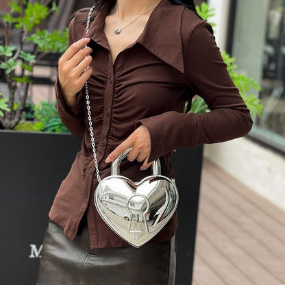 Strap Bag Crossbody Heart Chain