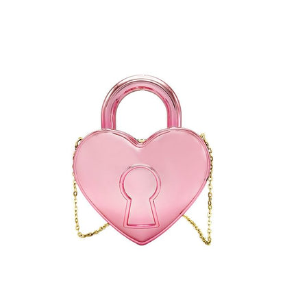 Strap Bag Crossbody Heart Chain