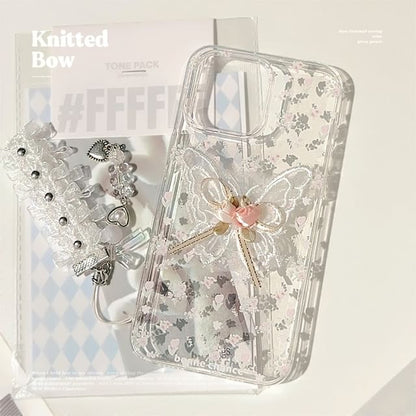 / Case Charm Set Butterfly Phone