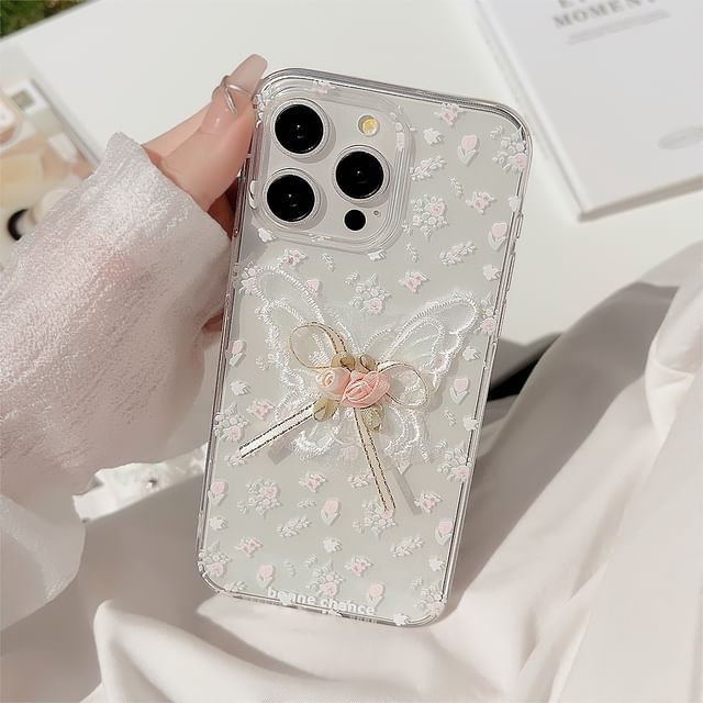 / Case Charm Set Butterfly Phone